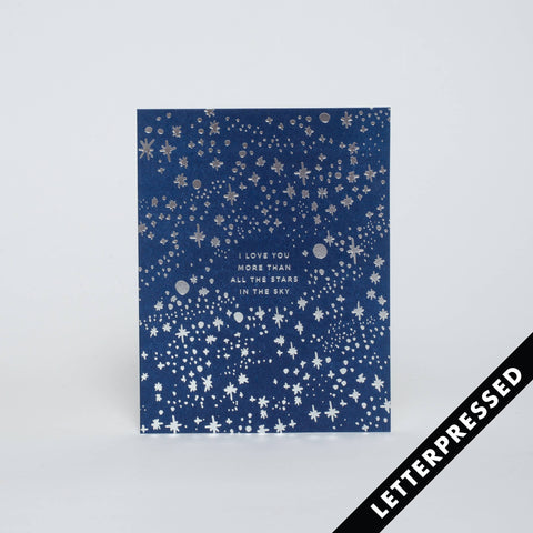 Egg Press Card Love You Starry Sky by Hello!Lucky