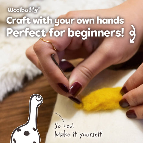 Woolbuddy - Beginner Brachiosaurus Needle Felting Kit – DIY Craft Gift
