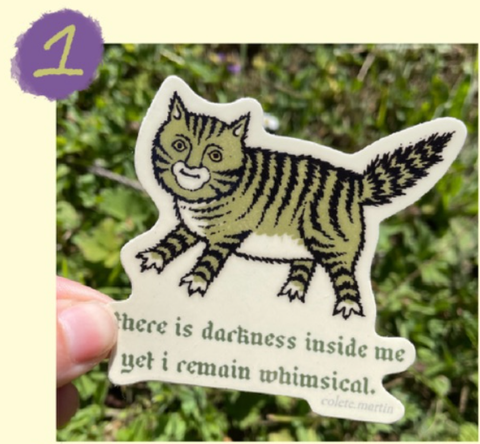 Binky and Crumb Sticker Whimsical