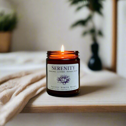 Pacific North Wicks Serenity Spa Candle