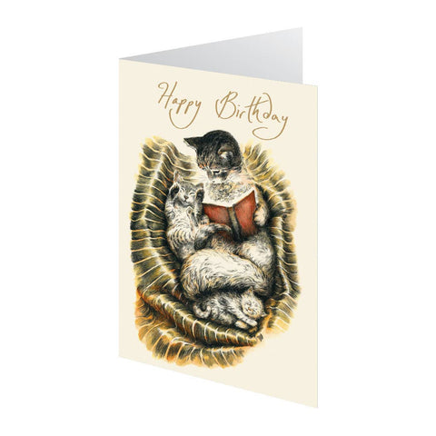 RLB Birthday Card Sleeping Kittens