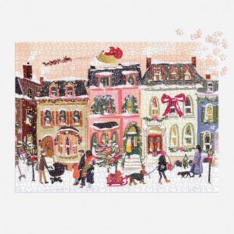 Puzzle Snowfall on Main Street