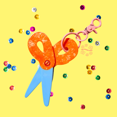 The Peach Fuzz Bag Charm Scissors