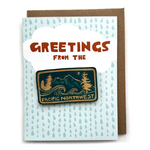 Snowmade Cards w/Magnet Greetings from the PNW