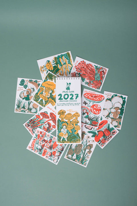 Egg Press 2027 Calendar Gnomes & Mushrooms