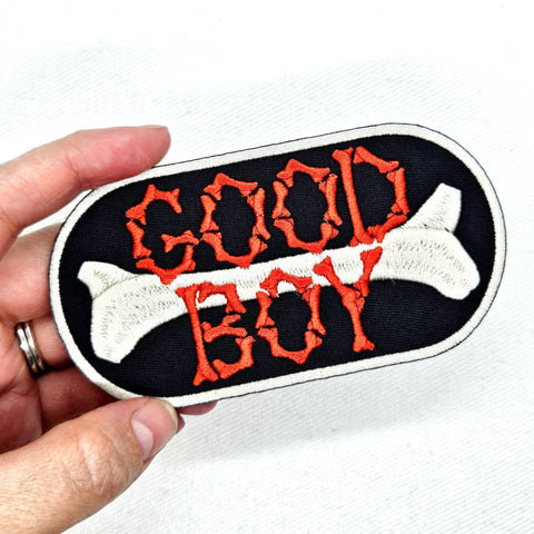 Junkyard Witch Iron On Patch Good Boy