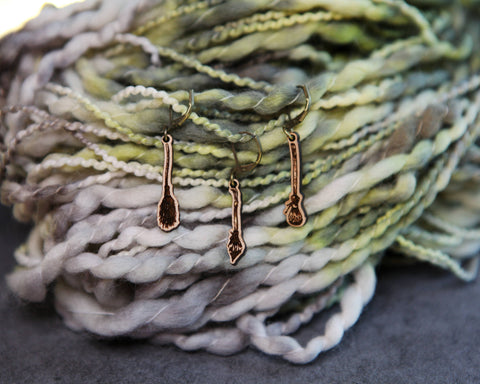 Sunrise Grove Knitting Progress Keepers & Stitch Markers Broom Shape