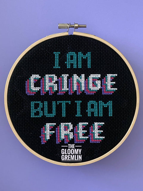 The Gloomy Gremlin Cross Stitch Kit Cringe But Free