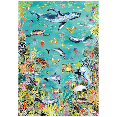 RLB Gift Wrap Reversible Oceania
