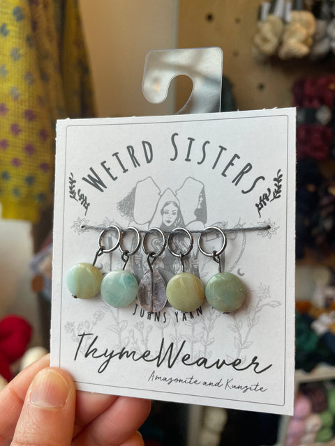 Thyme Weaver Semi-Precious Stitch Markers