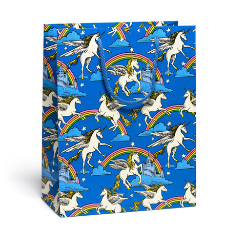 Red Cap Gift Bag Unicorn Queen