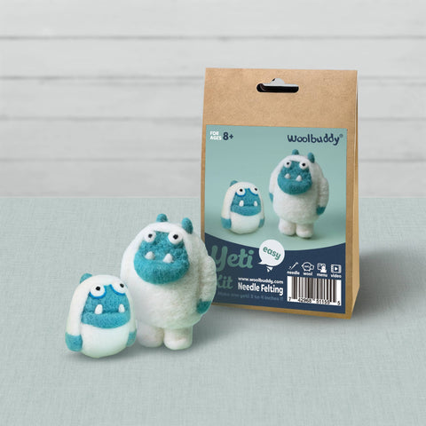 Woolbuddy - Beginner Yeti Needle Felting Kit – DIY Craft Gift