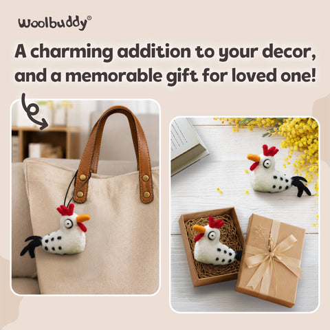 Woolbuddy - Beginner Chicken Needle Felting Kit – DIY Craft Gift