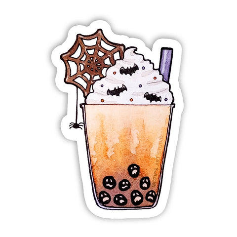 Motif's Art Studio Sticker Haunted Boba