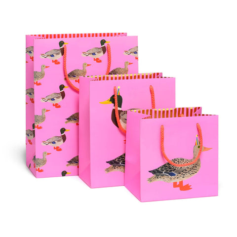 Red Cap Gift Bag Quacky Birthday