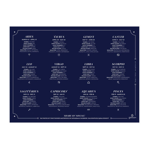 Astrology 1000 Piece Foil Puzzle