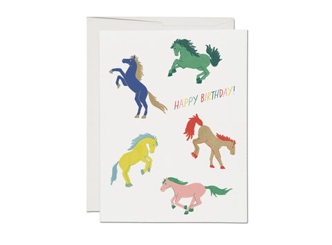 Red Cap Card Wild Horses