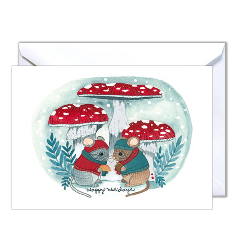 michele maule Holiday Card Holiday Mice