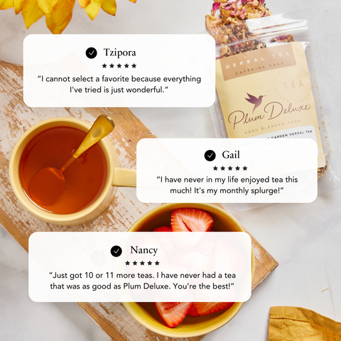 Plum Deluxe Vanilla Sugar Cookie Herbal Tea