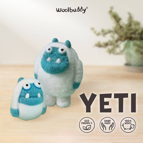 Woolbuddy - Beginner Yeti Needle Felting Kit – DIY Craft Gift