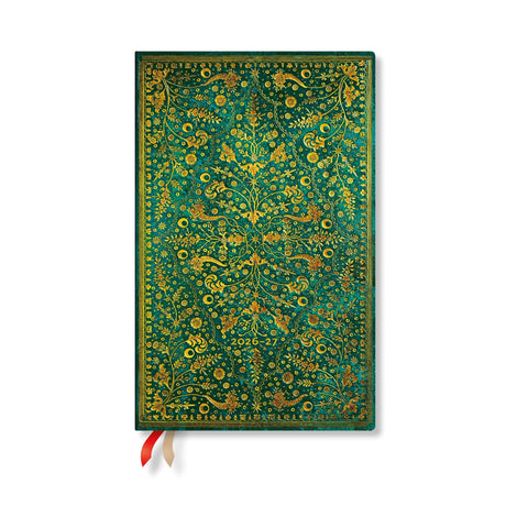 Paperblanks Emerald Flower Softcover Weekly Planner
