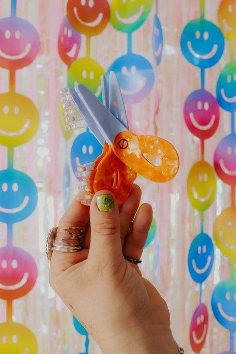 The Peach Fuzz Hair Claw Scissors