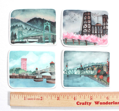 michele maule Sticker Portland Bridges