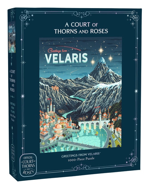 A Court of Thorns and Roses: Official Greetings from Velaris 1000-Piece Puzzle