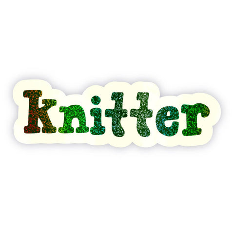 Knit & Gather Sticker Glitter Knitter