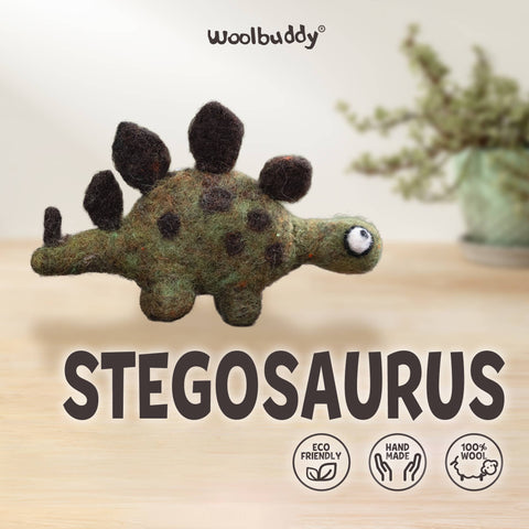 Woolbuddy - Stegosaurus Needle Felting Kit – DIY Craft Gift