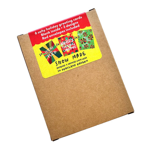 Snowmade Salty Holiday Cards - Boxed Set of 6