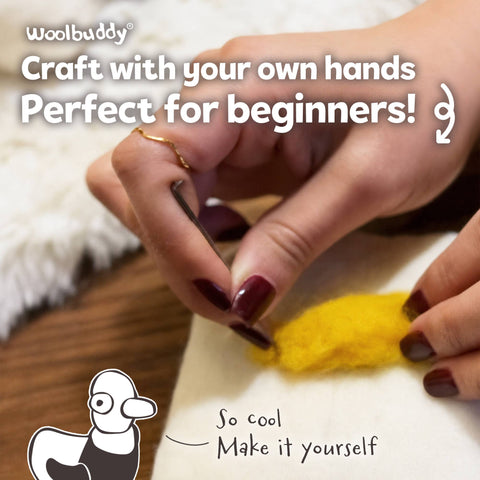 Woolbuddy - Beginner Duck Needle Felting Kit – DIY Craft Gift