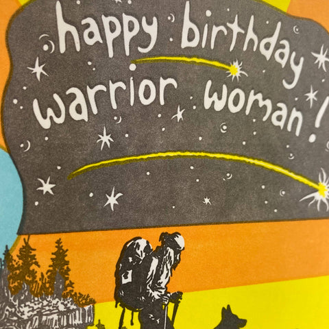 Old School Stationers Happy Birthday Backpacking Card