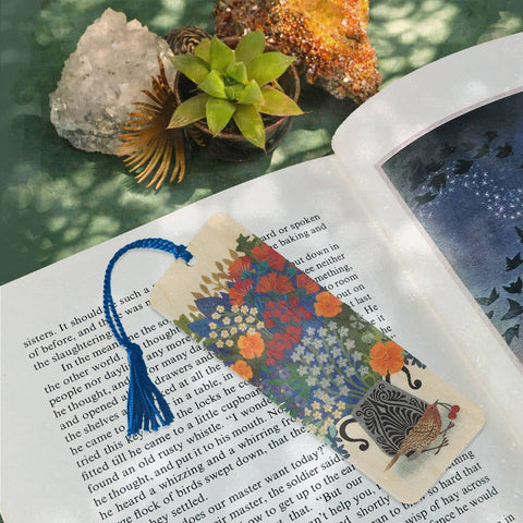 Little Gold Fox Wood Bookmark Berry Thief