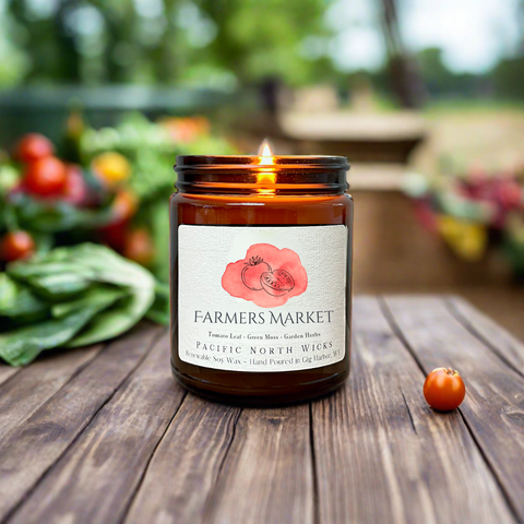 Pacific North Wicks Farmers Market Candle