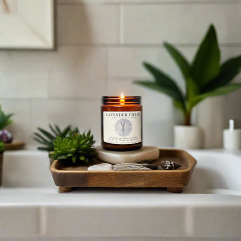 Pacific North Wicks Lavender Fields Candle Relaxing Spa