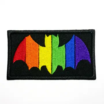 Junkyard Witch Patch Spooky Pride Bat