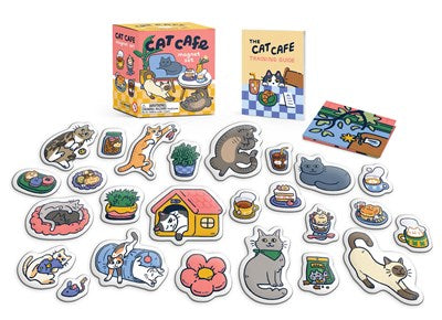 Cat Cafe Magnet Set : Meow!