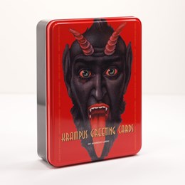 Krampus Greeting Cards Tin