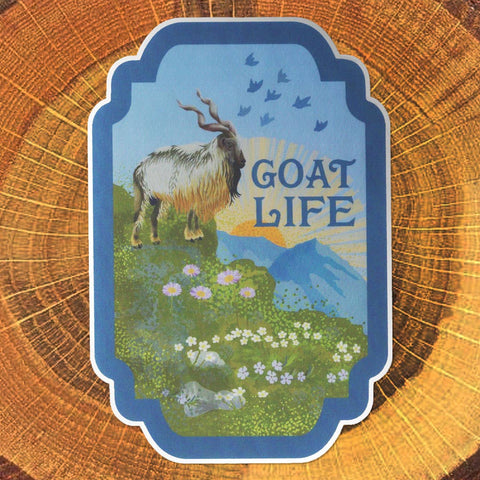 Little Gold Fox Sticker Goat Life