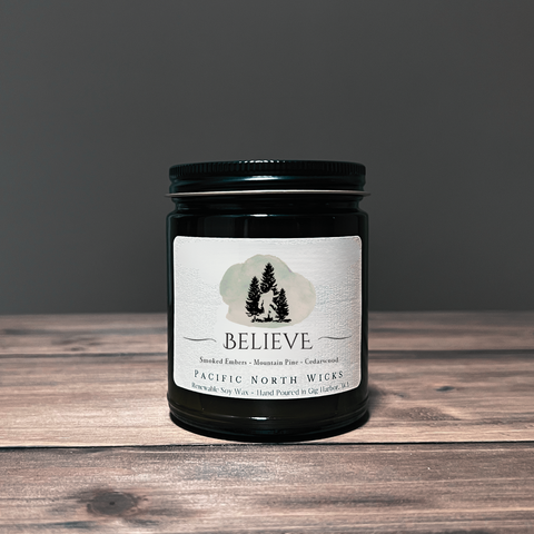 Pacific North Wicks Believe Sasquatch Candle