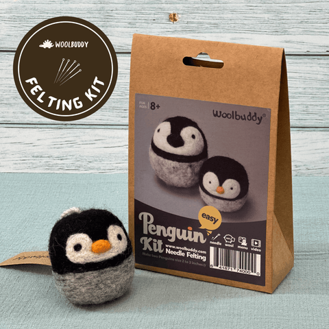 Woolbuddy Needle Felting Penguin Kit