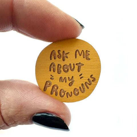 SnowMade Pronoun Pins