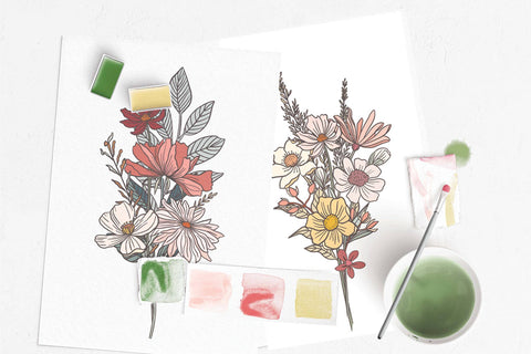 Cate Paper Co. Watercolor Kit Wildflower Meadow