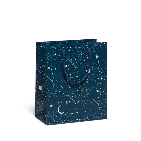 Red Cap Gift Bag Moon and Stars