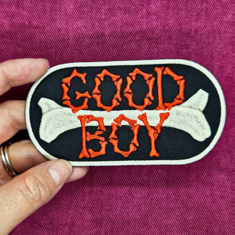 Junkyard Witch Iron On Patch Good Boy
