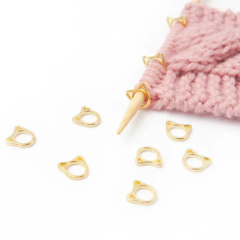 TSS Gold Cat Stitch Marker