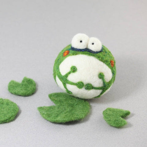 Woolbuddy Needle Felting Frog Kit