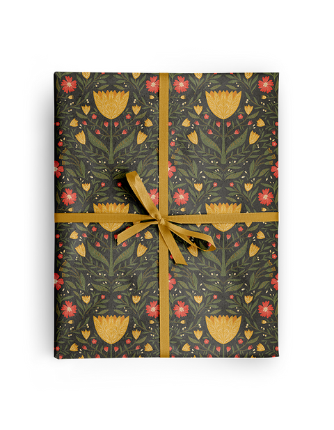 Amicreative Wrapping Paper Rolls Tulip Garden