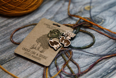 Sunrise Grove Stitch Markers Autumn Forest